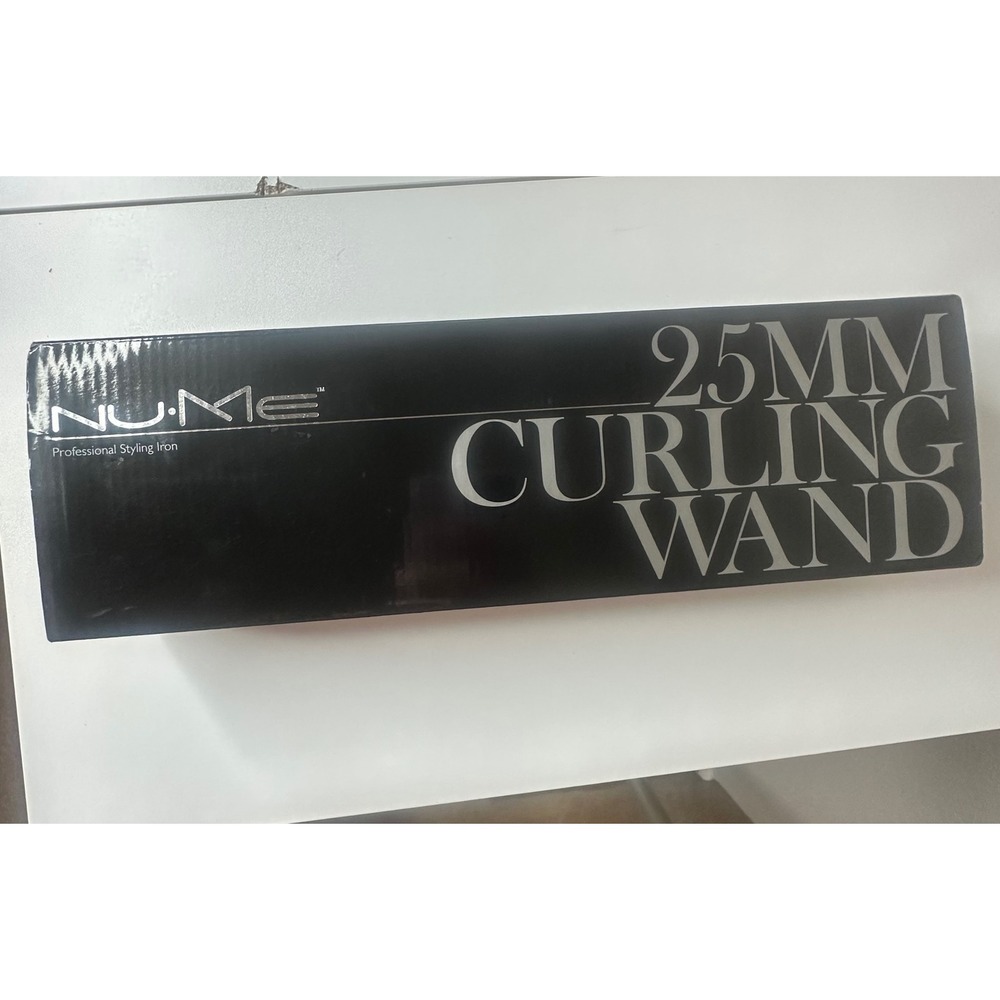 NuMe‎ Curling Wand Women 25mm Black Good Tourmaline Ceramic Infrared Heat
